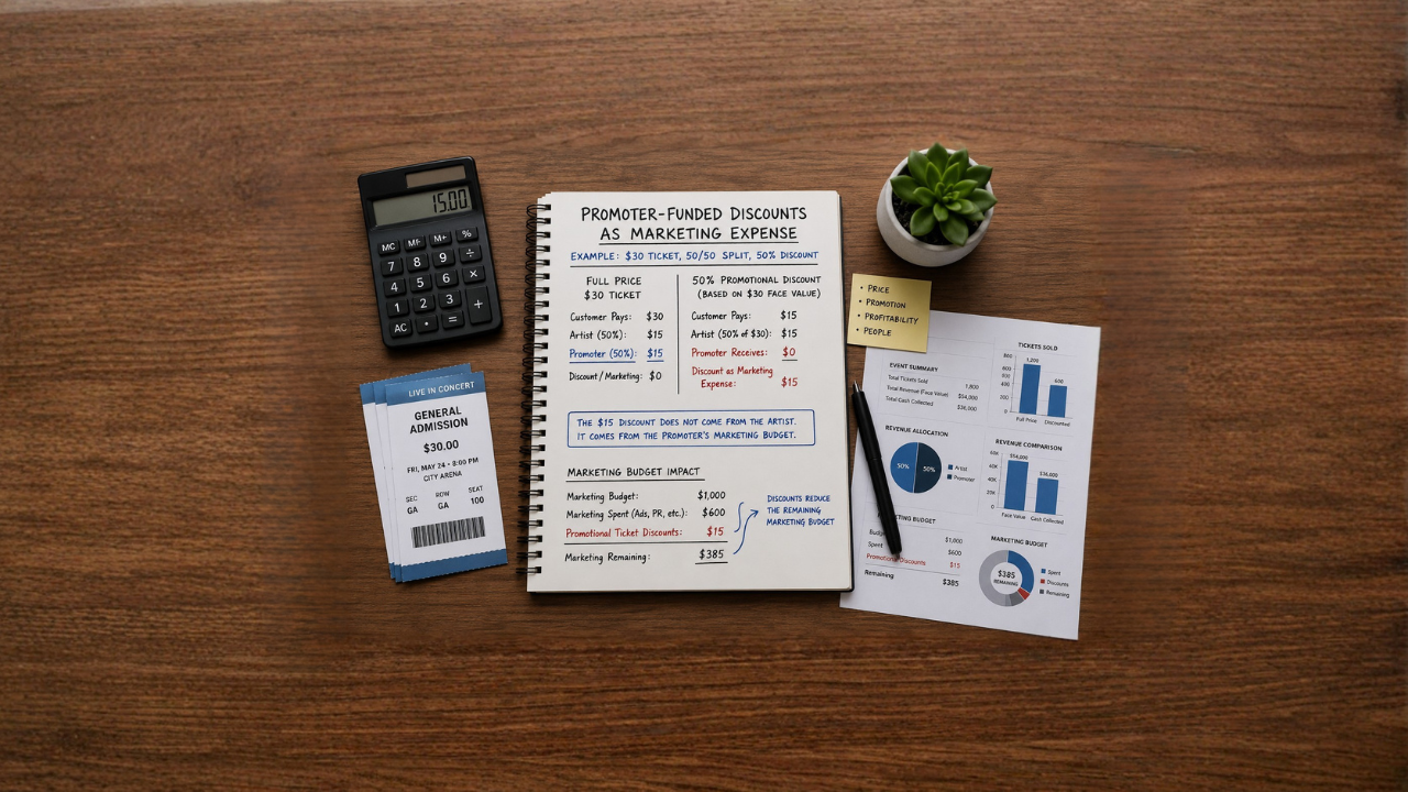 MARKETING: How Promotional Ticket Discounts Function as a Marketing Expense in Revenue-Share Concert Models